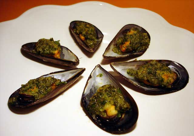 Les moules farcies